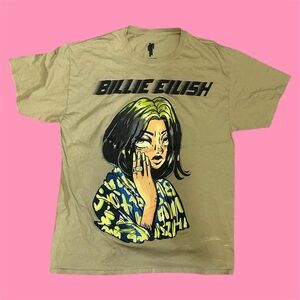 Billie Eilish Graphic Tan T-Shirt